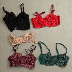 Lot of Victorias Secret bras/corset tops